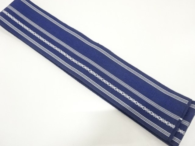 JAPANESE KIMONO / VARIED STRIPE PATTERN WOVEN KAKU OBI FOR MEN FOR MEN